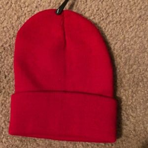 Red plain toboggan, brand new